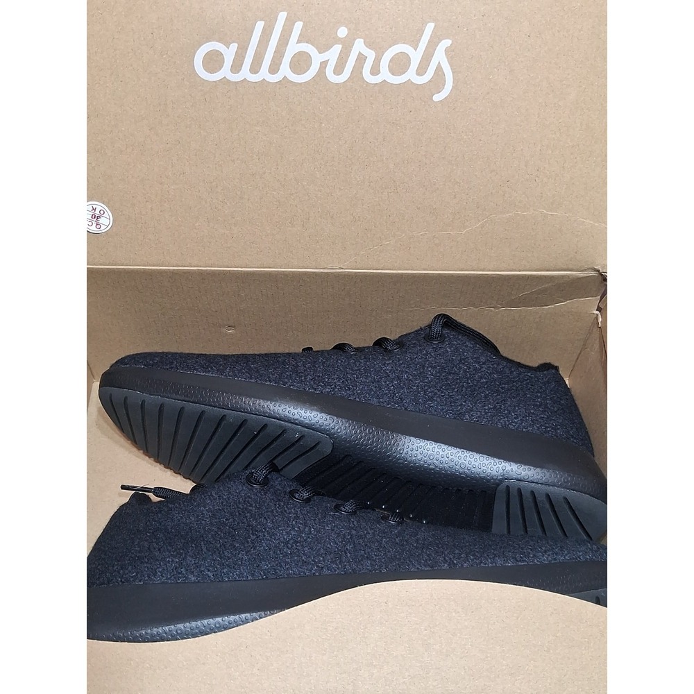 Allbirds WRM Wool Runner Mizzle Black Low Top Lace Up Shoes - Men's 14